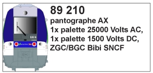 LS Models LS89210 - H0 - Stromabnehmer für 25000V und 1500V